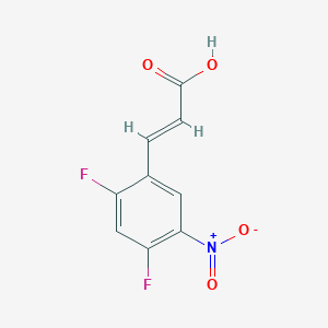 (E)-3-(2,4-difluoro-5-nitrophenyl)prop-2-enoic acid