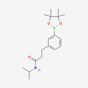 N-Isopropyl-3-(3-(4,4,5,5-tetramethyl-1,3,2-dioxaborolan-2-yl)phenyl)propanamide