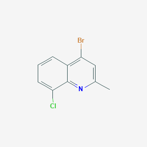 molecular formula C10H7BrClN B1372681 4-Bromo-8-chloro-2-methylquinoline CAS No. 1070879-52-5