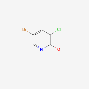 molecular formula C6H5BrClNO B1372687 5-溴-3-氯-2-甲氧基吡啶 CAS No. 848366-28-9