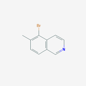 molecular formula C10H8BrN B1372690 5-溴-6-甲基异喹啉 CAS No. 1146298-61-4