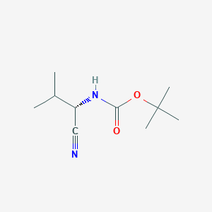 molecular formula C10H18N2O2 B1372692 (S)-叔丁基 (1-氰基-2-甲基丙基)氨基甲酸酯 CAS No. 216319-90-3