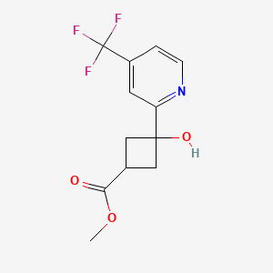 Methyl 3-Hydroxy-3-[4-(trifluoromethyl)-2-pyridyl]cyclobutanecarboxylate