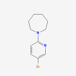 molecular formula C11H15BrN2 B1372695 1-(5-溴吡啶-2-基)氮杂环己烷 CAS No. 1175900-46-5