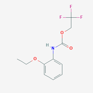 molecular formula C11H12F3NO3 B1372700 2,2,2-三氟乙基 N-(2-乙氧基苯基)氨基甲酸酯 CAS No. 1087788-86-0