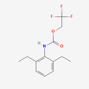 molecular formula C13H16F3NO2 B1372701 2,2,2-Trifluoroethyl 2,6-diethylphenylcarbamate CAS No. 1087798-17-1