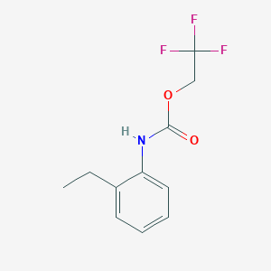 molecular formula C11H12F3NO2 B1372703 2,2,2-三氟乙基 N-(2-乙基苯基)氨基甲酸酯 CAS No. 1087798-31-9