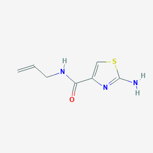 molecular formula C7H9N3OS B1372717 2-amino-N-(prop-2-en-1-yl)-1,3-thiazole-4-carboxamide CAS No. 1019115-38-8