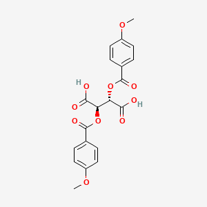 molecular formula C20H18O10 B13727178 (2R,3S)-2,3-bis[(4-methoxybenzoyl)oxy]butanedioic acid 