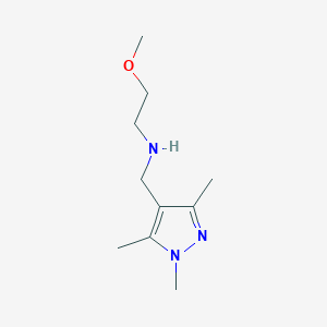 N-(2-Methoxyethyl)-N-[(1,3,5-trimethyl-1H-pyrazol-4-YL)methyl]amine