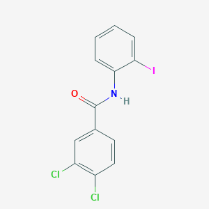 molecular formula C13H8Cl2INO B13727230 3,4-dichloro-N-(2-iodophenyl)benzamide 