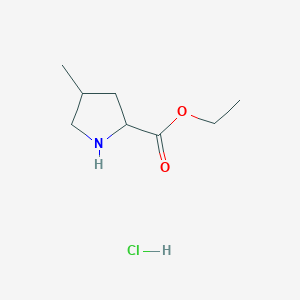 Ethyl 4-methyl-2-pyrrolidinecarboxylate hydrochloride