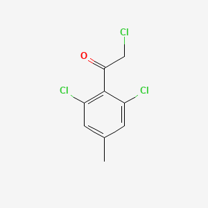 molecular formula C9H7Cl3O B13727362 2',6'-Dichloro-4'-methylphenacyl chloride 