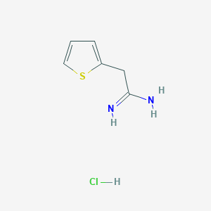molecular formula C6H9ClN2S B1372742 2-(2-噻吩基)乙酰胺盐酸盐 CAS No. 6449-64-5