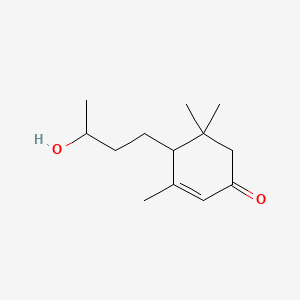 molecular formula C13H22O2 B13727443 4-(3-Hydroxybutyl)-3,5,5-trimethylcyclohex-2-en-1-one CAS No. 36151-02-7