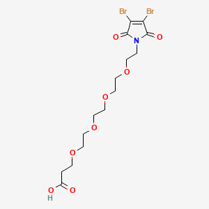 molecular formula C15H21Br2NO8 B13727499 3,4-Dibromo-Mal-PEG4-Acid 