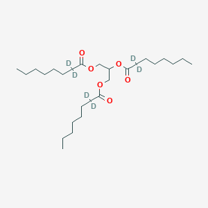 molecular formula C27H50O6 B13727505 Glyceryl tri(octanoate-2,2-D2) 