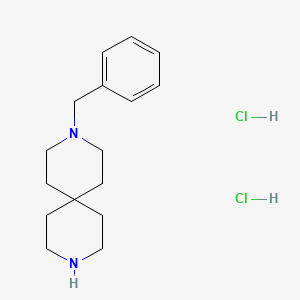 molecular formula C16H26Cl2N2 B1372757 3-苄基-3,9-二氮杂螺[5.5]十一烷二盐酸盐 CAS No. 1171506-89-0
