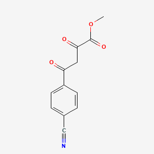 molecular formula C12H9NO4 B1372765 Methyl 4-(4-cyanophenyl)-2,4-dioxobutanoate CAS No. 1152566-31-8