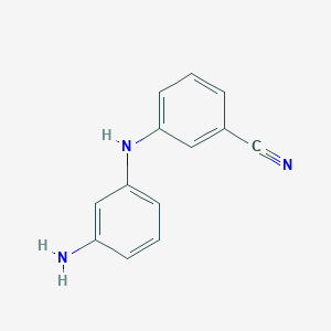 molecular formula C13H11N3 B1372768 3-[(3-氨基苯基)氨基]苯甲腈 CAS No. 1147094-81-2