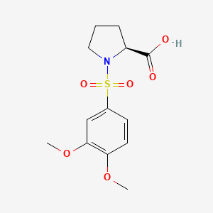 molecular formula C13H17NO6S B13727720 ((3,4-Dimethoxyphenyl)sulfonyl)-L-proline 