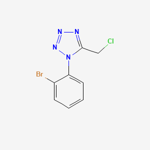 molecular formula C8H6BrClN4 B1372773 1-(2-bromophenyl)-5-(chloromethyl)-1H-1,2,3,4-tetrazole CAS No. 1094333-70-6
