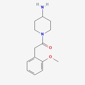 molecular formula C14H20N2O2 B1372779 1-(4-Aminopiperidin-1-yl)-2-(2-methoxyphenyl)ethan-1-one CAS No. 1094366-31-0