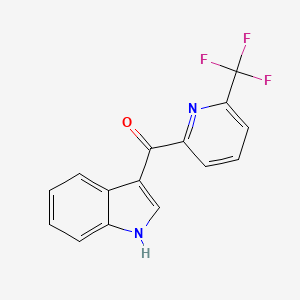 molecular formula C15H9F3N2O B13727798 (1H-Indol-3-yl)(6-(trifluoromethyl)pyridin-2-yl)methanone 