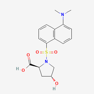 molecular formula C17H20N2O5S B13727803 n-Dansyl-trans-4-hydroxy-l-proline CAS No. 35026-16-5