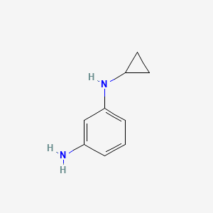 molecular formula C9H12N2 B1372783 1-N-cyclopropylbenzene-1,3-diamine CAS No. 884343-72-0