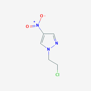 molecular formula C5H6ClN3O2 B1372788 1-(2-氯乙基)-4-硝基-1H-吡唑 CAS No. 1152524-12-3