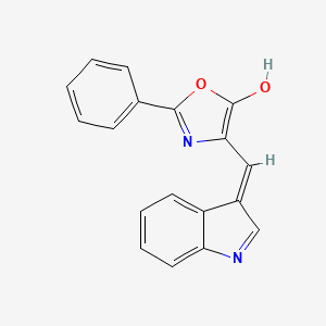 molecular formula C18H12N2O2 B13727918 (4Z)-4-(1H-indol-3-ylmethylene)-2-phenyl-1,3-oxazol-5(4H)-one 