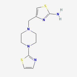 4-{[4-(1,3-Thiazol-2-yl)piperazin-1-yl]methyl}-1,3-thiazol-2-amine