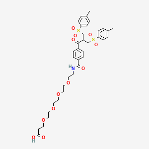 molecular formula C36H45NO12S2 B13728062 Bis-sulfone-PEG4-Acid 