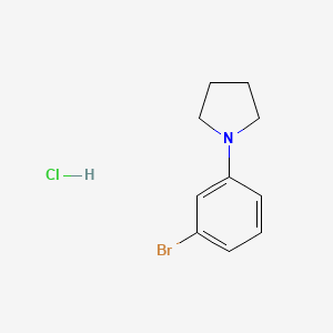 molecular formula C10H13BrClN B1372807 1-(3-Bromophenyl)pyrrolidine hydrochloride CAS No. 1187385-56-3