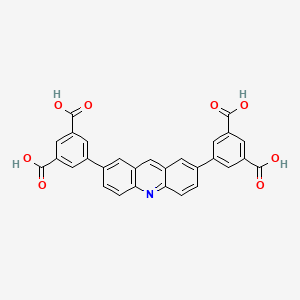 molecular formula C29H17NO8 B13728093 5,5'-(Acridine-2,7-diyl)diisophthalic acid 