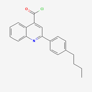 molecular formula C20H18ClNO B1372812 2-(4-丁基苯基)喹啉-4-甲酰氯 CAS No. 1160264-66-3
