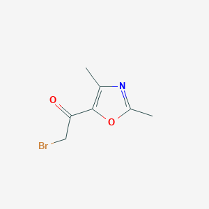 molecular formula C7H8BrNO2 B1372815 2-溴-1-(二甲基-1,3-噁唑-5-基)乙酮 CAS No. 1218764-94-3