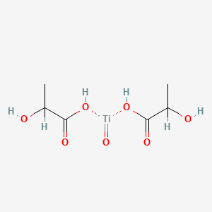 molecular formula C6H12O7Ti B13728166 Titanium, bis(2-(hydroxy-kappaO)propanoato-kappaO)oxo- CAS No. 34747-99-4