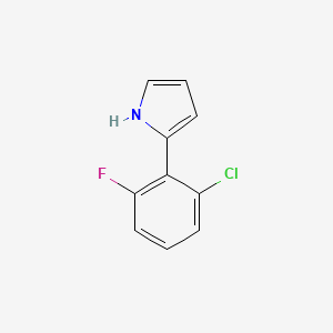 molecular formula C10H7ClFN B13728191 2-(2-Chloro-6-fluorophenyl)pyrrole 