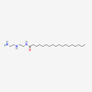 molecular formula C22H47N3O B13728209 Octadecanamide, N-[2-[(2-aminoethyl)amino]ethyl]- CAS No. 3574-73-0