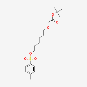 molecular formula C19H30O6S B13728216 [6-(Toluene-4-sulfonyloxy)-hexyloxy]-acetic acid tert-butyl ester 