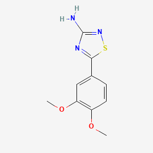 B1372822 5-(3,4-Dimethoxyphenyl)-1,2,4-thiadiazol-3-amine CAS No. 1086385-71-8