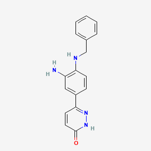 6-[3-Amino-4-(benzylamino)phenyl]pyridazin-3(2H)-one