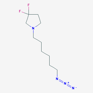 molecular formula C10H18F2N4 B13728261 1-(6-Azidohexyl)-3,3-difluoropyrrolidine 