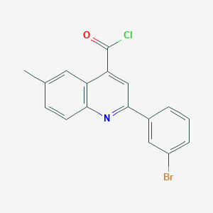 B1372834 2-(3-Bromophenyl)-6-methylquinoline-4-carbonyl chloride CAS No. 1160253-69-9