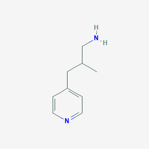molecular formula C9H14N2 B137284 4-Pyridinepropanamine,beta-methyl-(9CI) CAS No. 140693-19-2