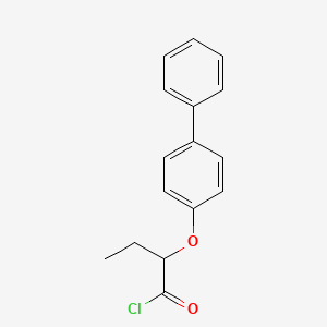 molecular formula C16H15ClO2 B1372840 2-(联苯-4-氧基)丁酰氯 CAS No. 1160257-70-4
