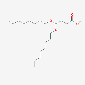 molecular formula C20H40O4 B13728532 4,4-Bis(octyloxy)butanoic acid 