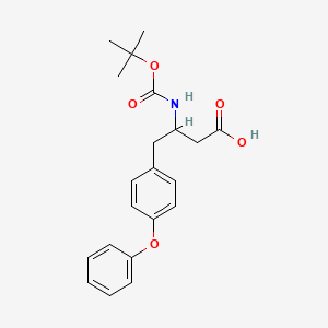 molecular formula C21H25NO5 B13728573 3-(Boc-amino)-4-(4-phenoxyphenyl)butyric Acid 